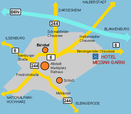  Anreise Median Hotel Wernigerode/Harz